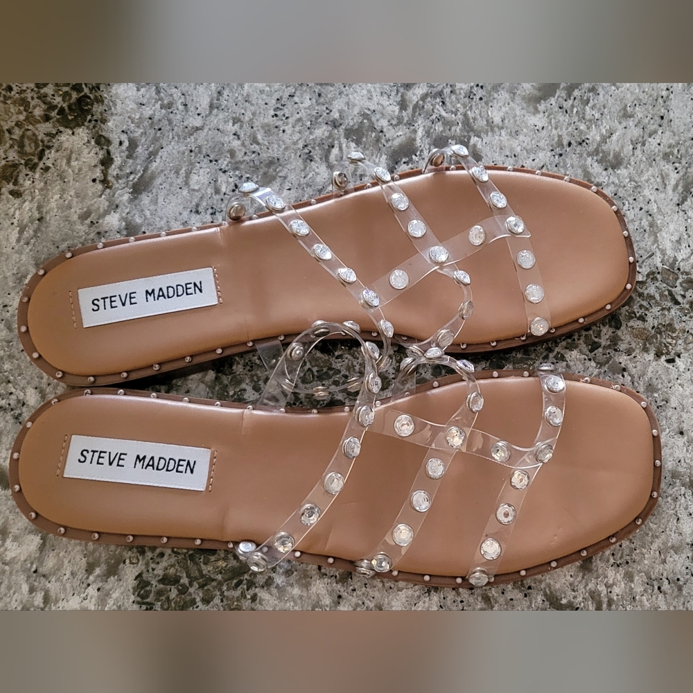 Steve Madden Rhinestone Sandals size 8